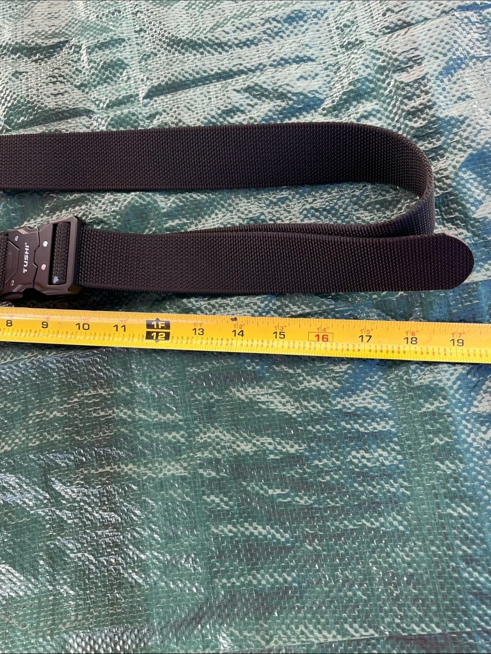 Black Tactical Web Belt with Quick-Release Buckle